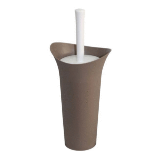 Plasticna cetka za wc solju trendy braon