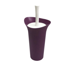 Plasticna cetka za wc solju trendy ljubicasta