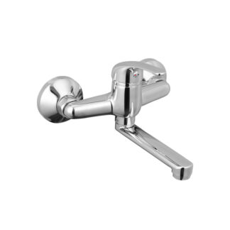 Baterija za lavabo, zidna, kraći izliv UNO