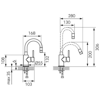 baterija-za-lavabo-sa-fleksi-izlivom-BFI2FB-skica