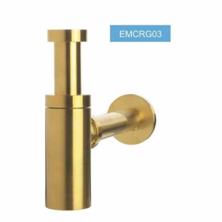 Sifon za lavabo DN32 5/4" okrugli, gold/EMCRG03