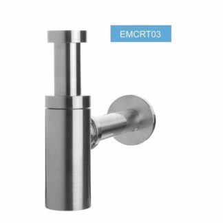 Sifon za lavabo DN32 5/4" okrugli, metal/EMCRT03
